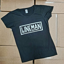 Load image into Gallery viewer, Ladies LINEMAN logo T-shirt
